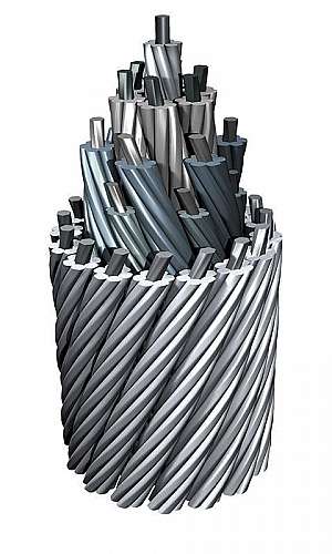 Cabo de aço compactado Cabo de aço compactado